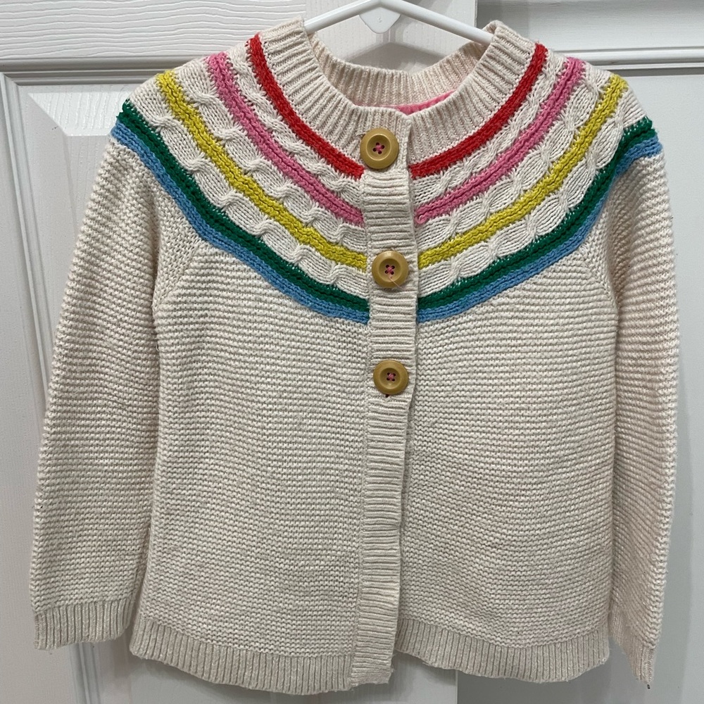 Adorable Boden cotton sweater, size 4-5 yr.
